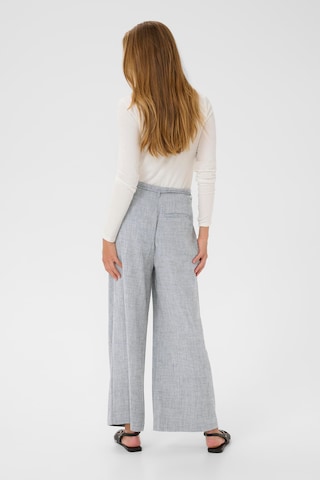 Kaffe Wide leg Trousers 'Derbya ' in Grey