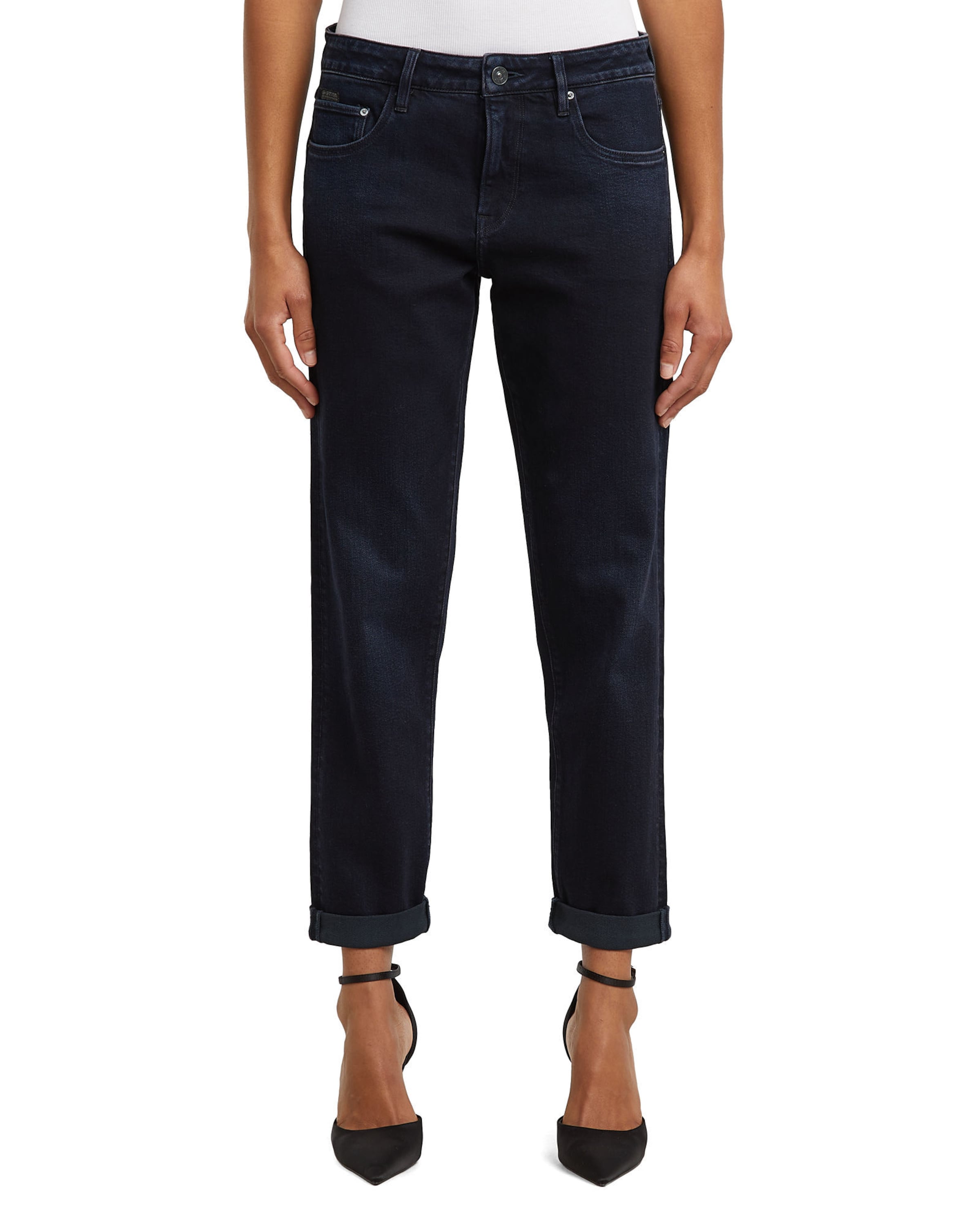 G-STAR Tapered Jeans 'Kate' in Blauw: voorkant