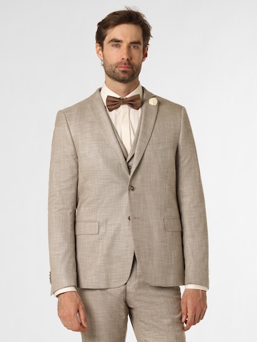 Coupe regular Veste de costume ' Steven ' Finshley & Harding en beige : devant