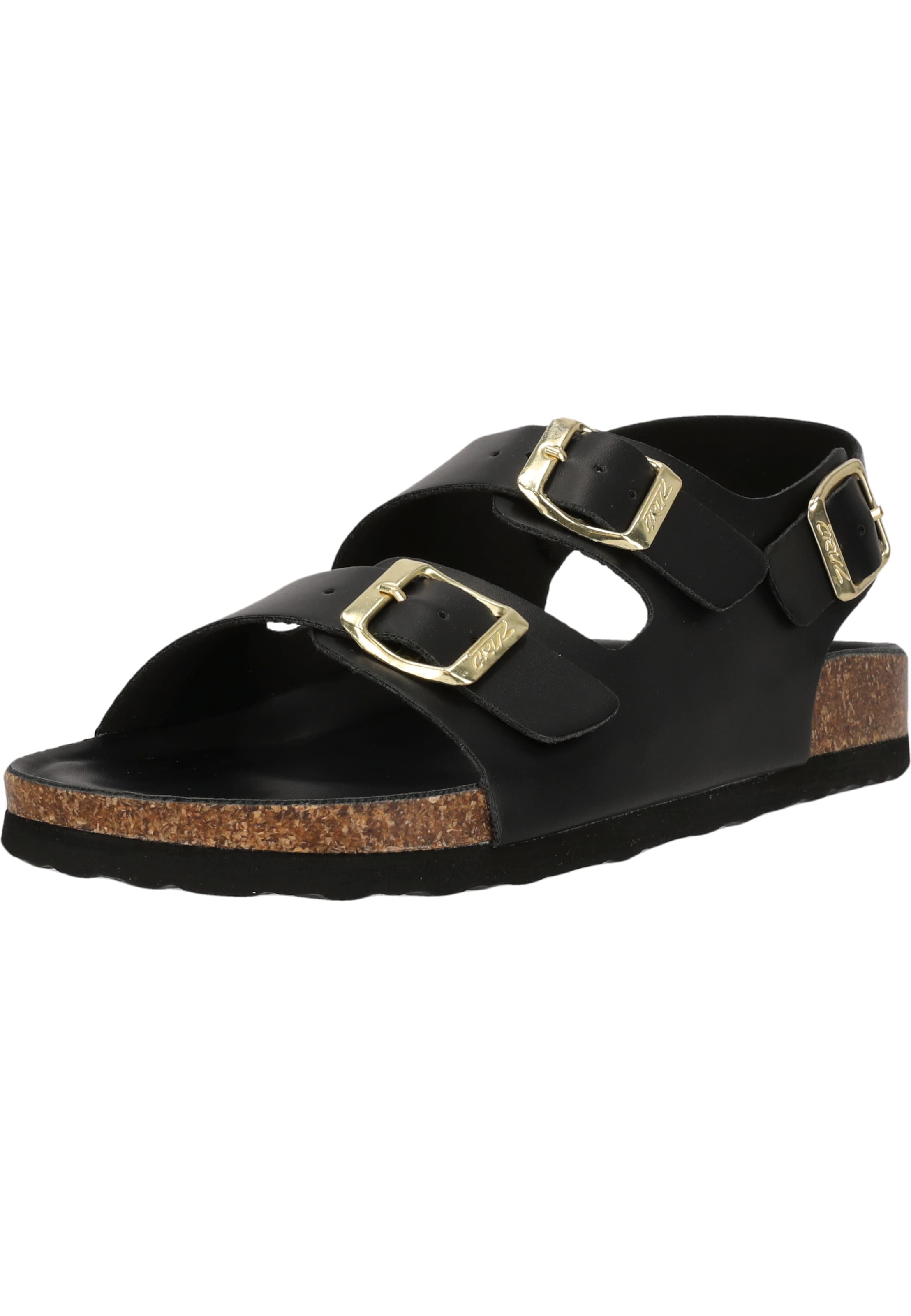 Cruz Sandalen 'Calyx' in Schwarz: Vorderseite