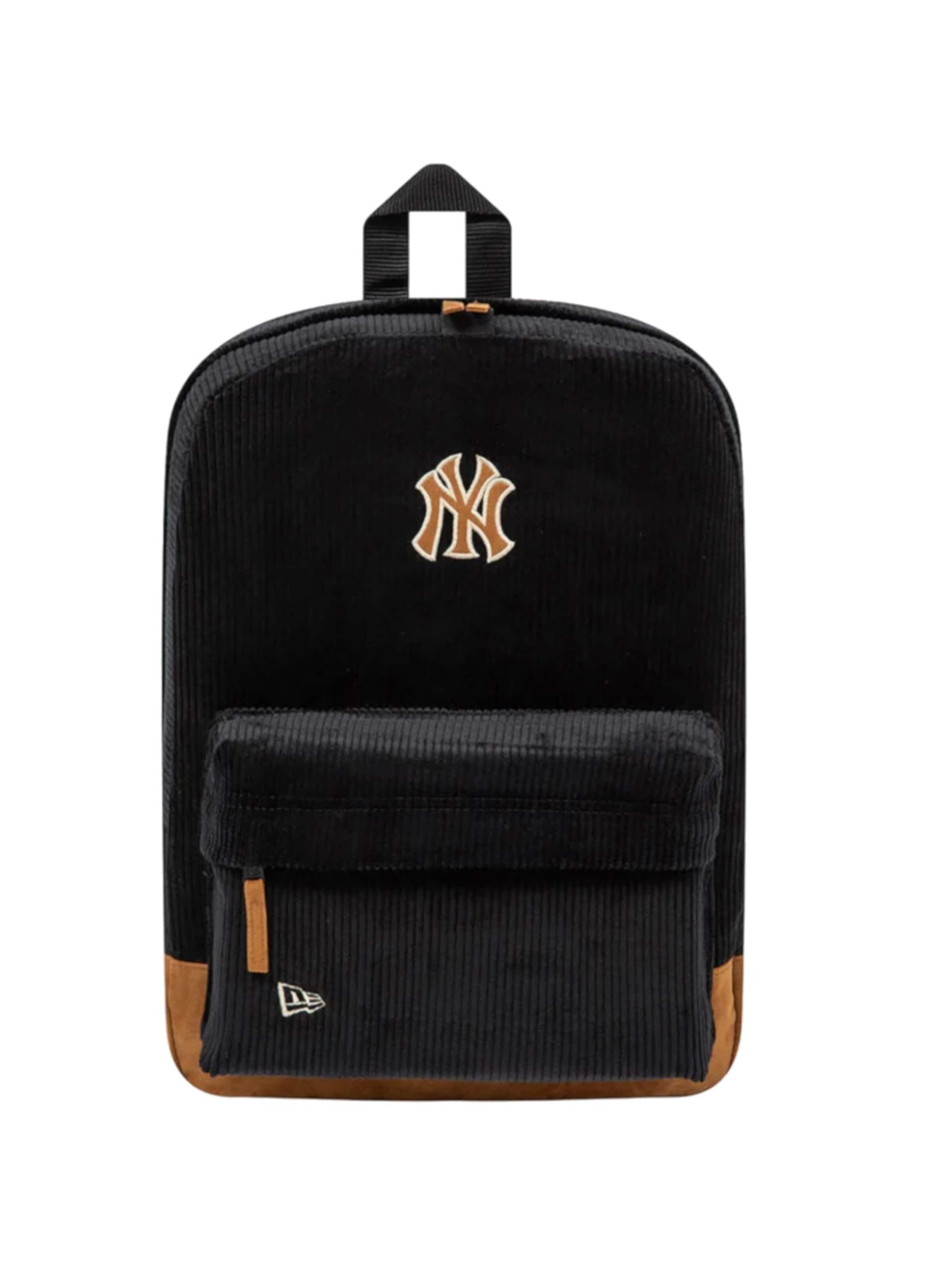 NEW ERA Rugzak 'New Era New York Yankees Cord Stadium Backpack' in Zwart: voorkant