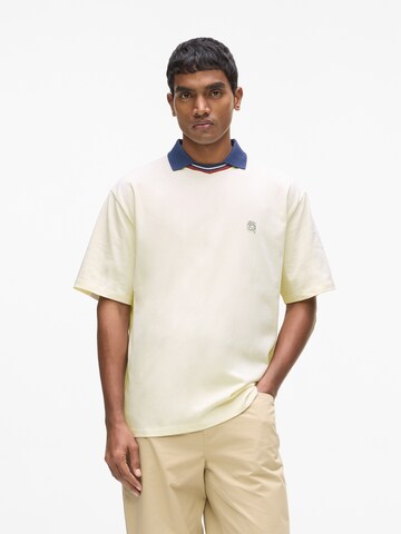 Karl Lagerfeld - Camisa 'Ikon' em bege: frente