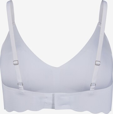 Skiny Triangle Bra in White