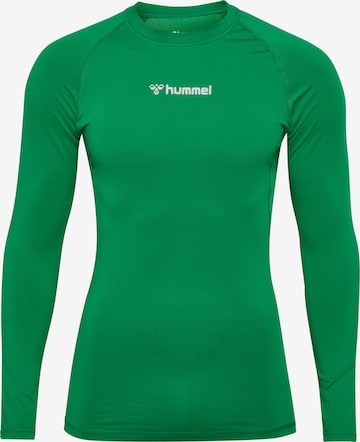 T-Shirt fonctionnel Hummel en vert : devant