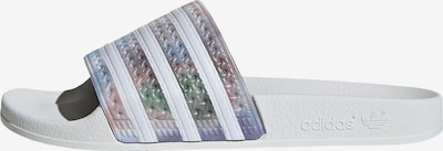 ADIDAS ORIGINALS Natikače 'ADILETTE' u srebrno siva / bijela, Pregled proizvoda