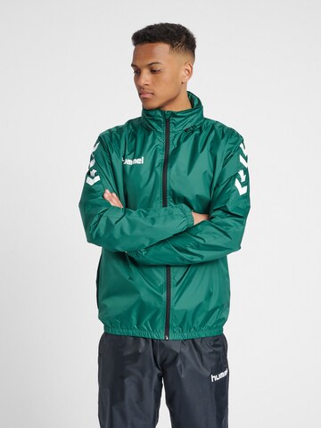 Hummel Sports jacket in Green: front