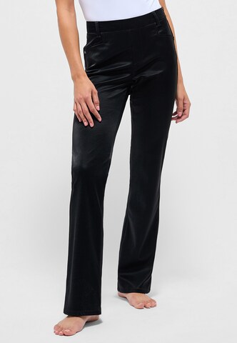 ÆNGELS Boot cut Pants in Black: front