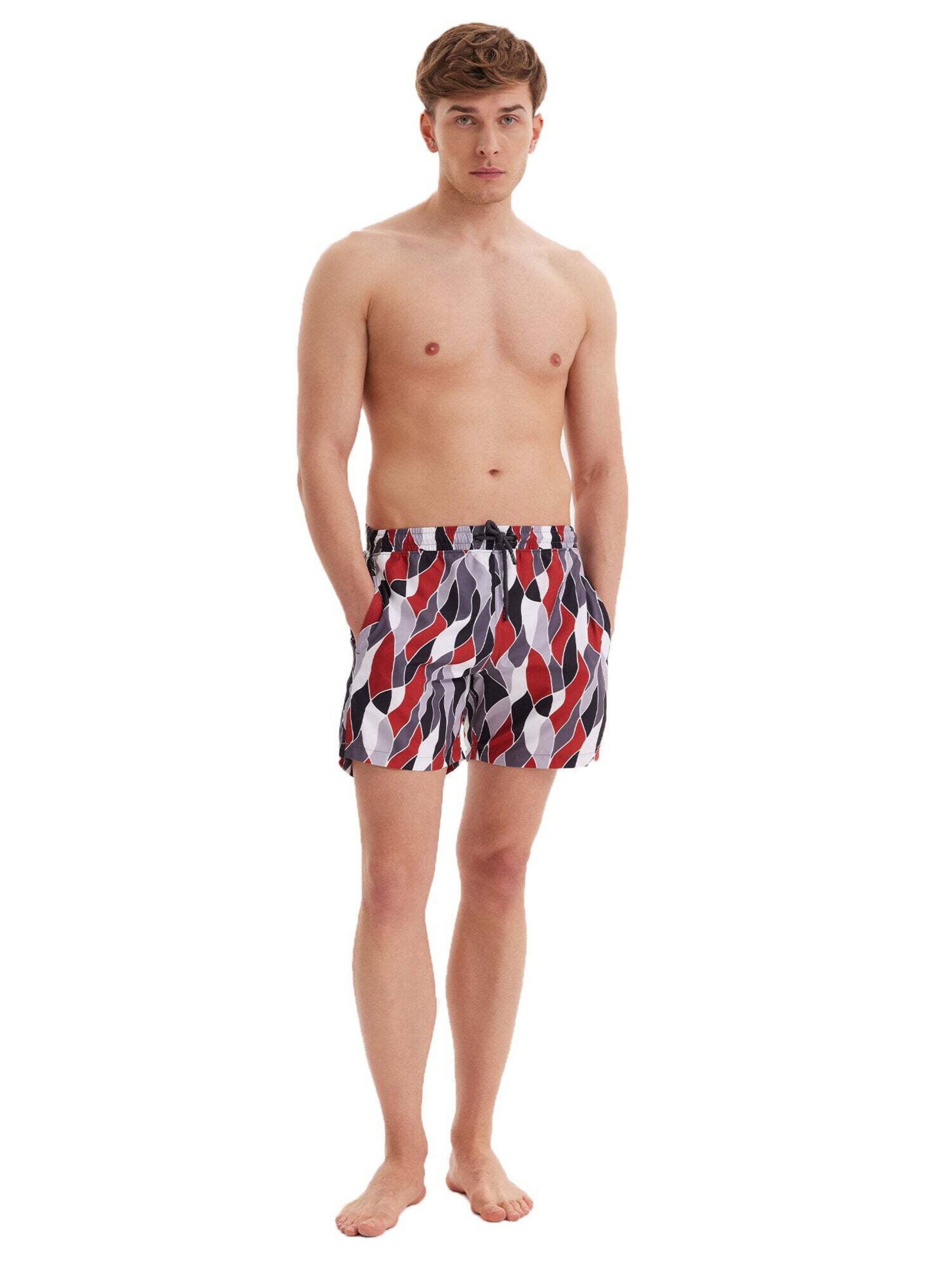 WESTMARK LONDON Badeshorts 'Geometric' i grå