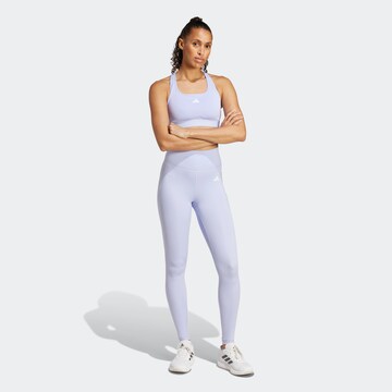 Skinny Pantalon de sport ADIDAS PERFORMANCE en violet : devant