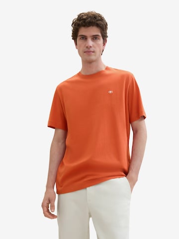 T-Shirt TOM TAILOR en orange : devant