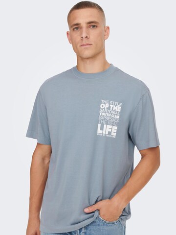 Only & Sons T-Shirt 'Sean' in Blau