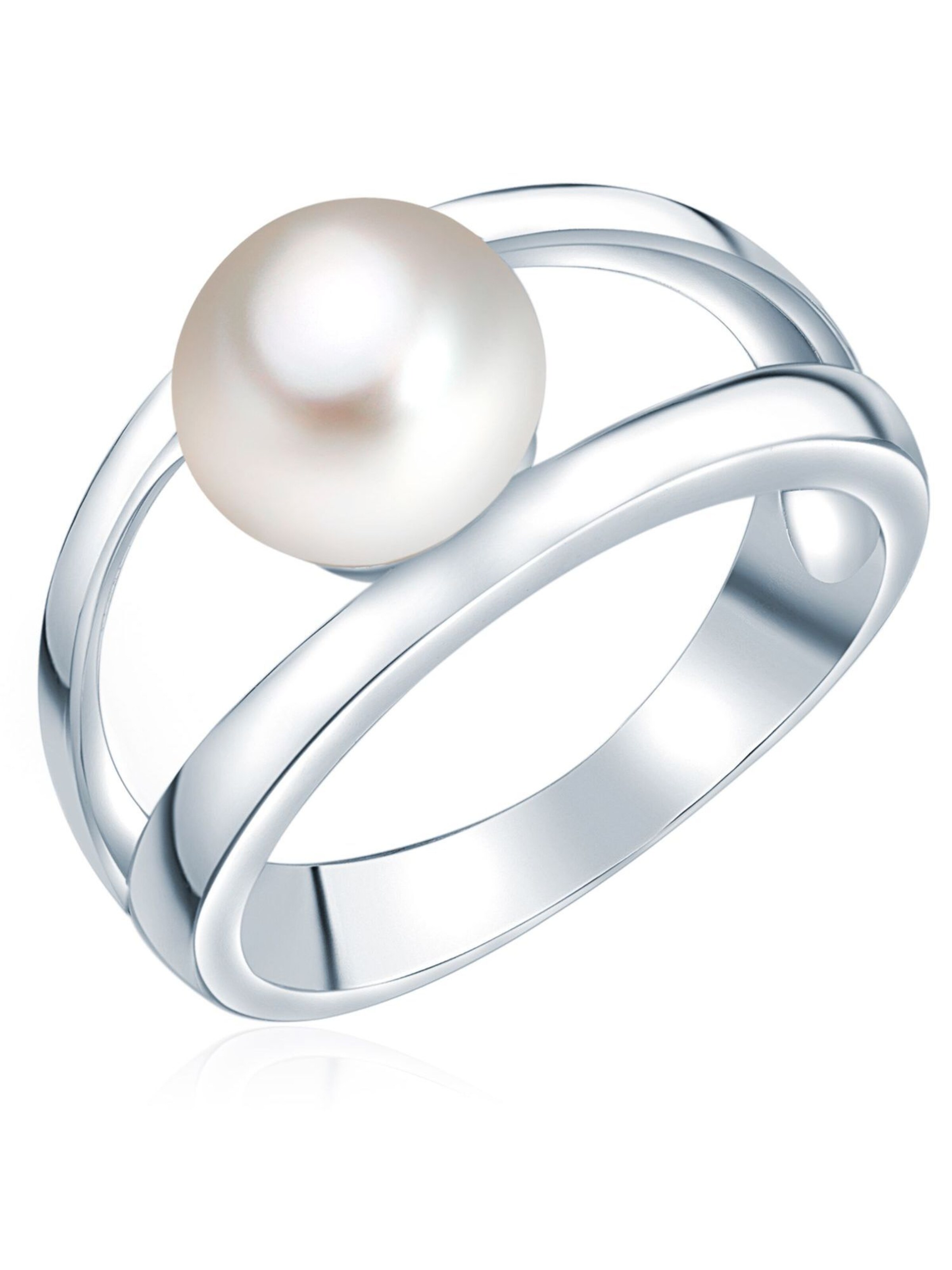 Valero Pearls Ring in Silver: front