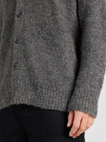 TOPMAN Knit cardigan in Grey