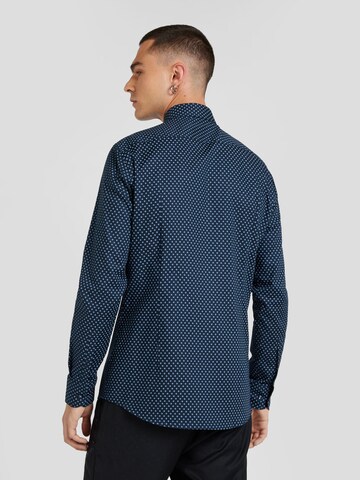 BOSS Slim Fit Hemd 'HANK' in Blau