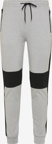 Effilé Pantalon Mo SPORTS en gris : devant