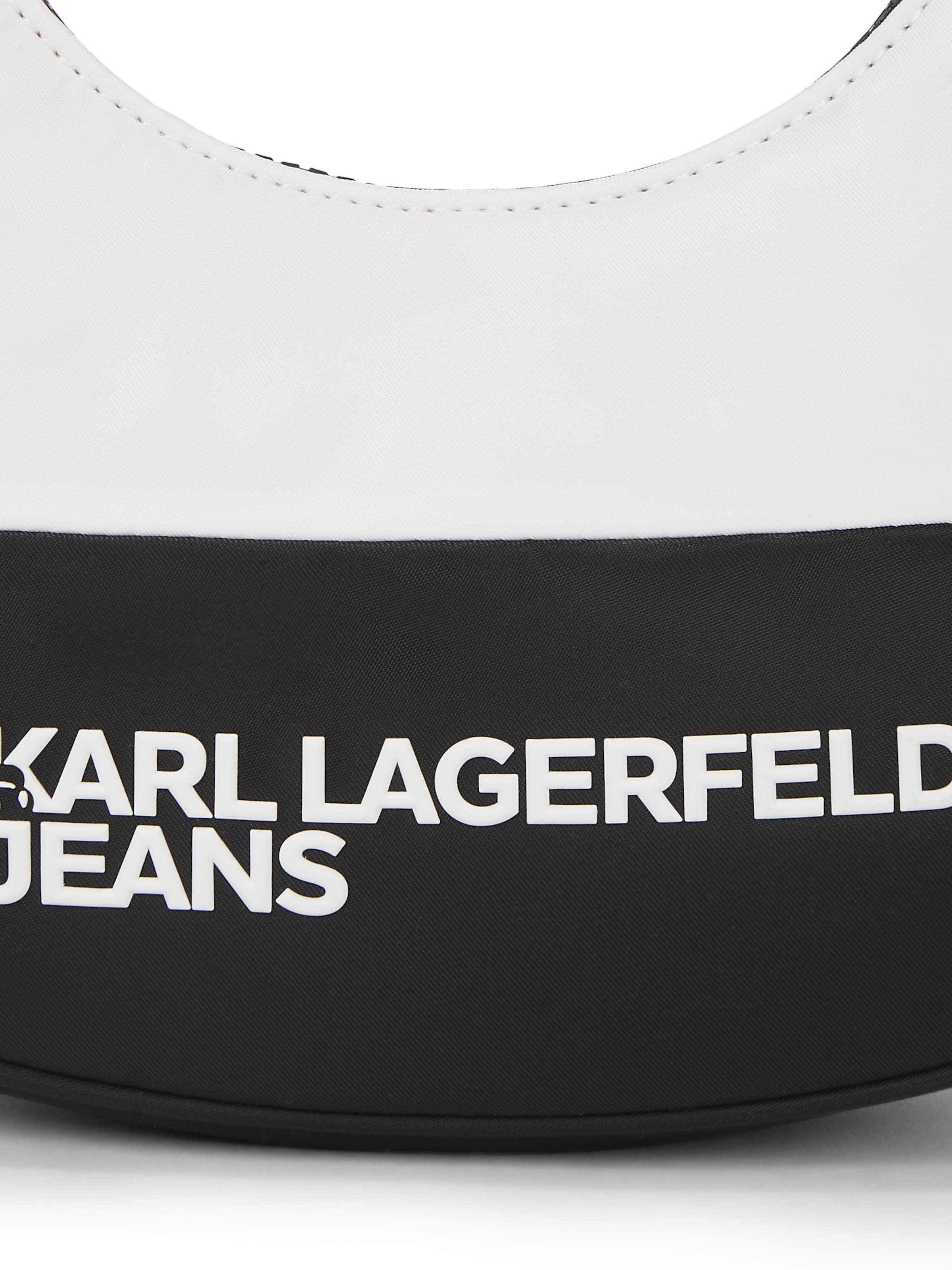 KARL LAGERFELD JEANS Torba za čez ramo | bela barva