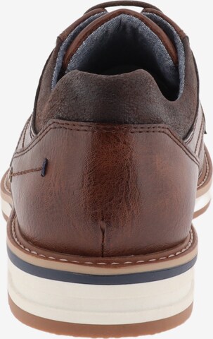 TOM TAILOR Lace-Up Shoes in Brown