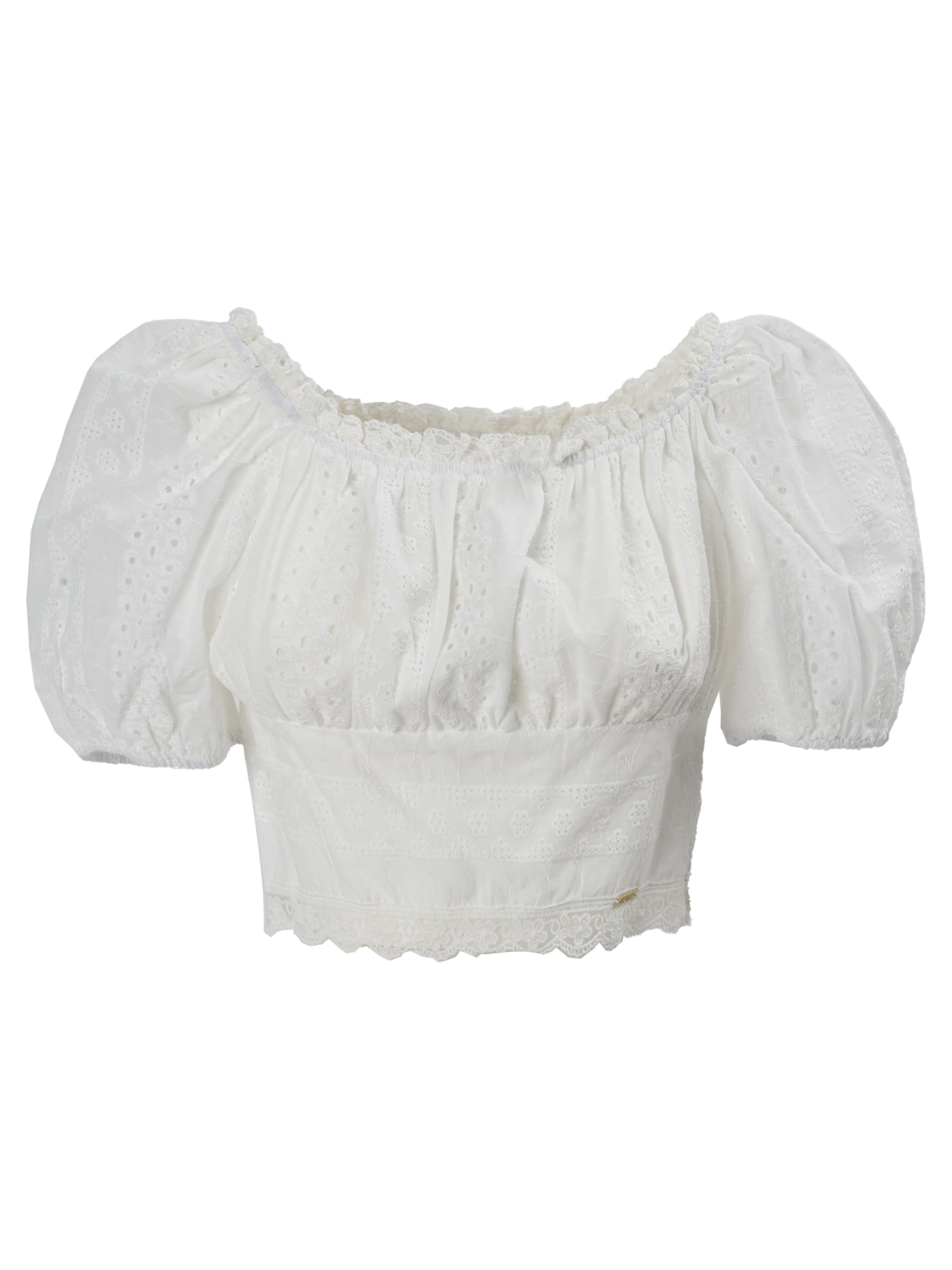 Influencer Bluse in Weiß: Vorderseite