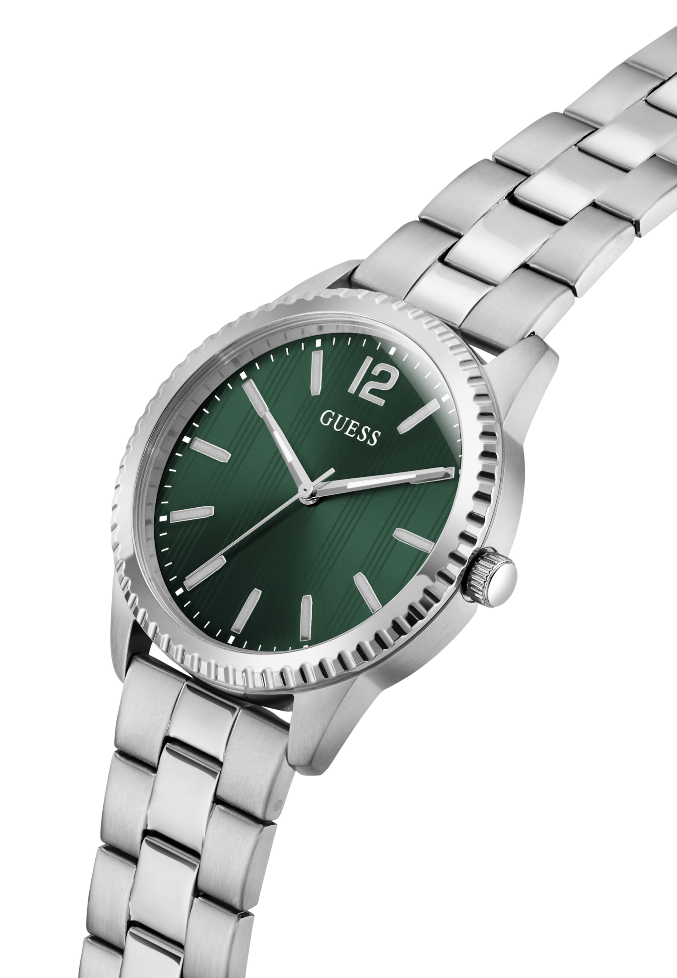 GUESS Analoguhr 'CHIP' in Silber