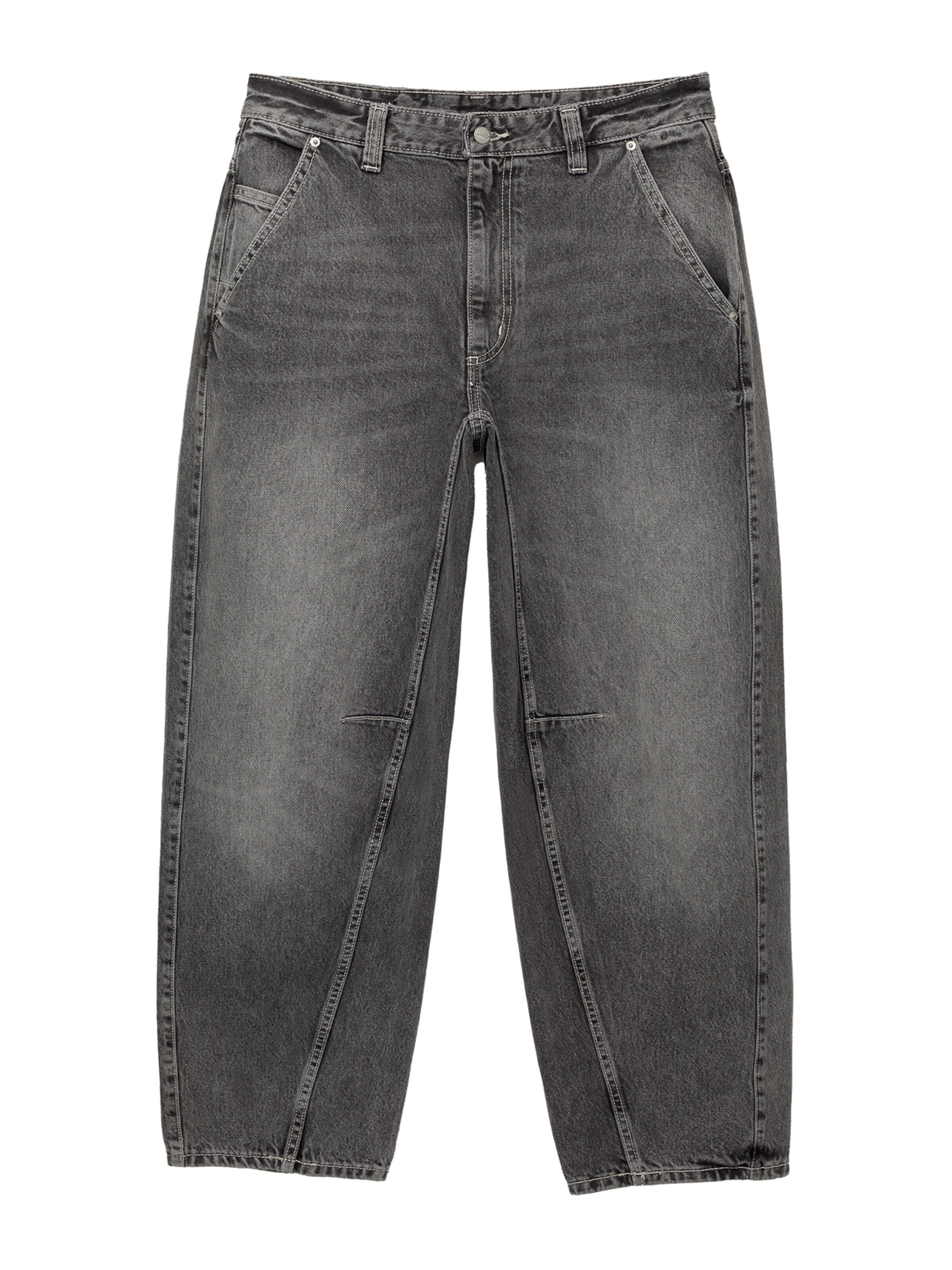 Pull&Bear Baggy Jeans i grå: forside