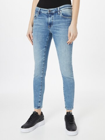 AG Jeans Skinny Jeans i blå: forside