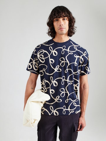 SCOTCH & SODA T-shirt i blå: framsida