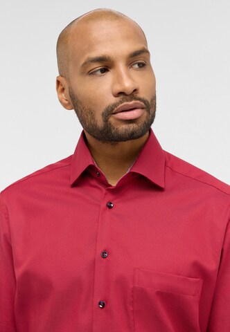 ETERNA Comfort fit Button Up Shirt in Red