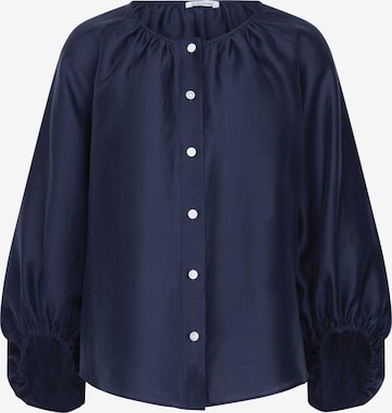 SEIDENSTICKER Blouse 'Uni' in Blue: front