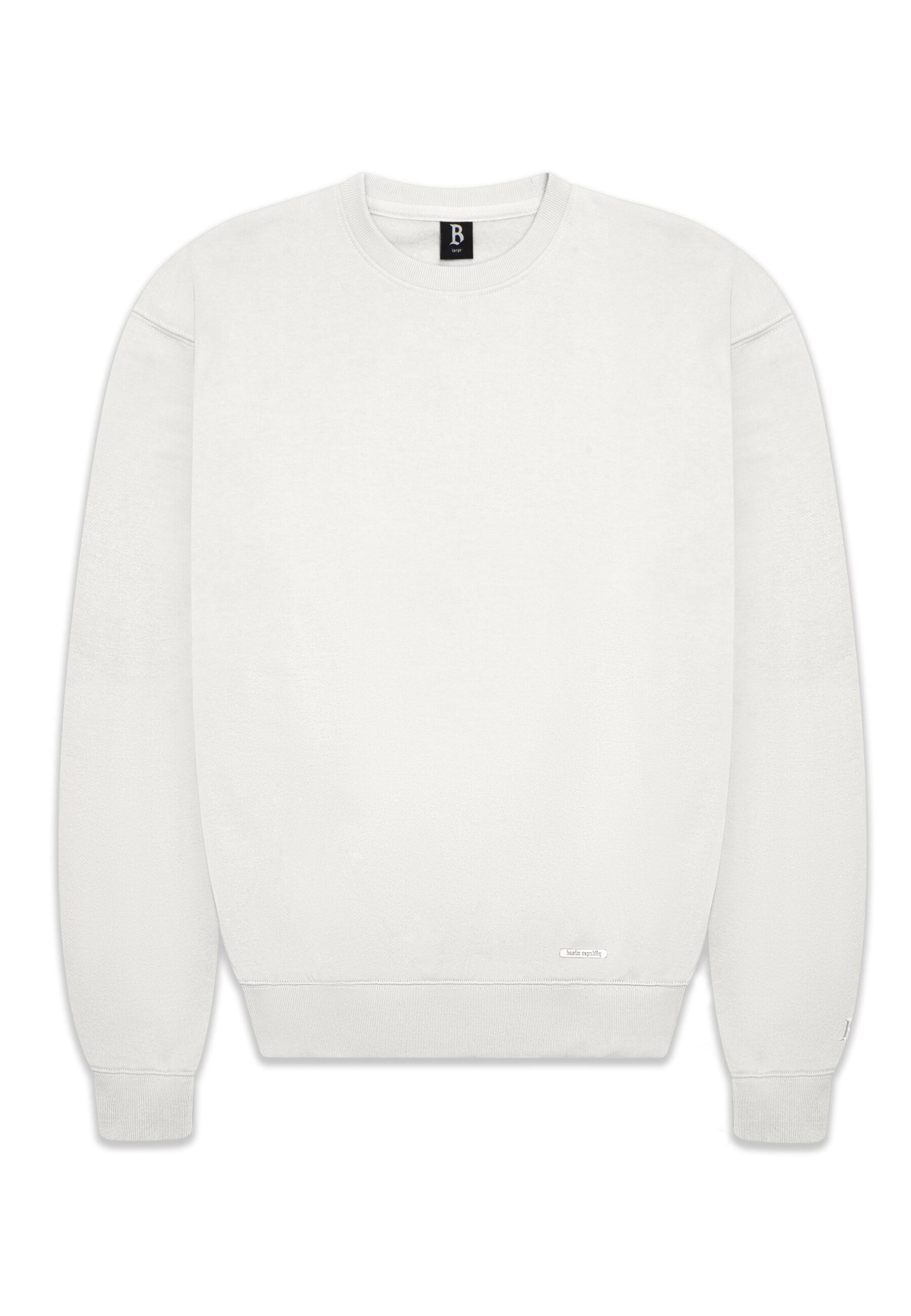 Dropsize Sweatshirt in Wit: voorkant