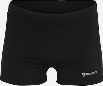 Maillot de bain de sport BRUNOTTI en noir : devant