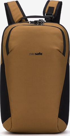Pacsafe Backpack 'Vibe' in Brown: front
