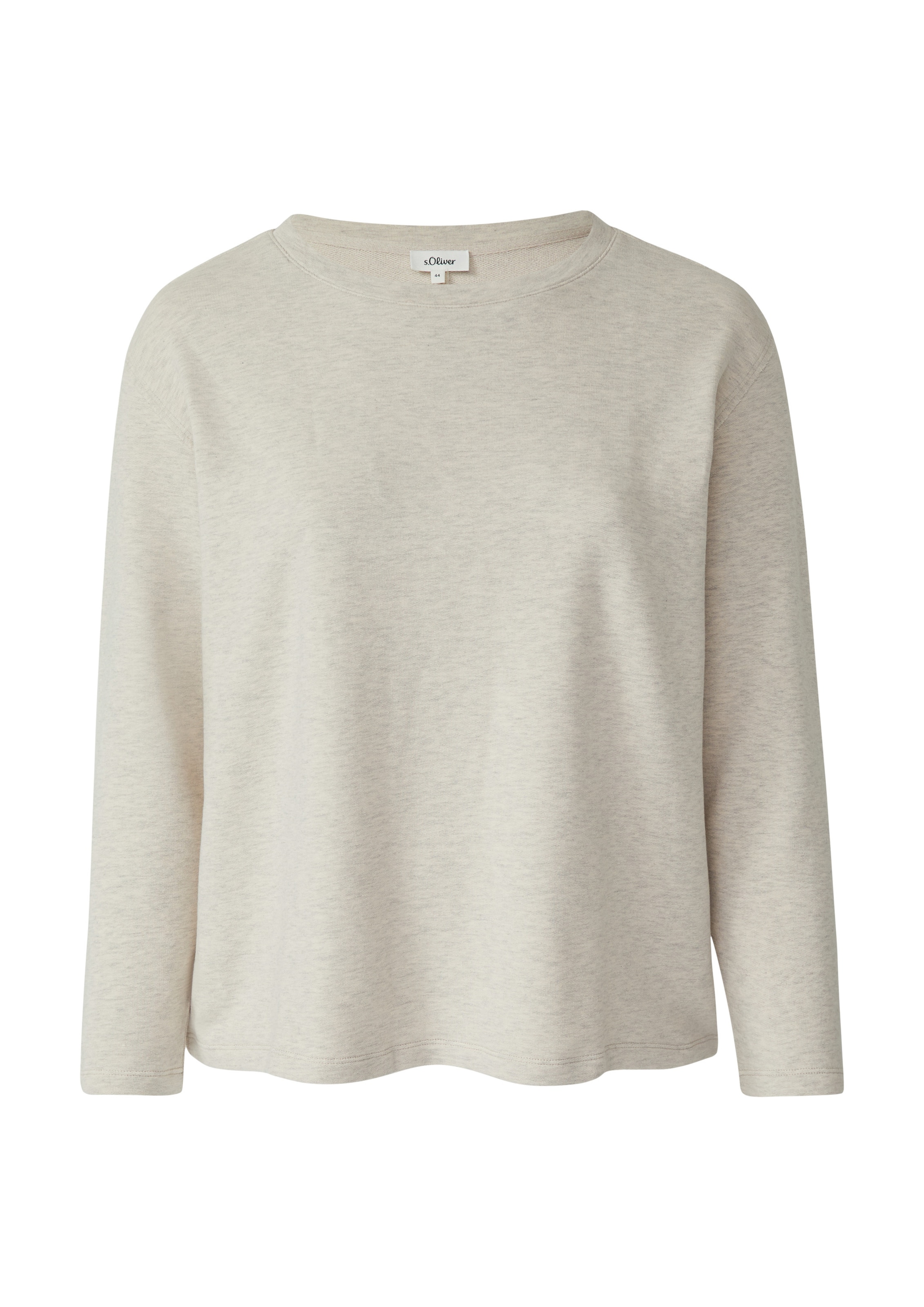 s.Oliver Sweatshirt in Beige: Vorderseite