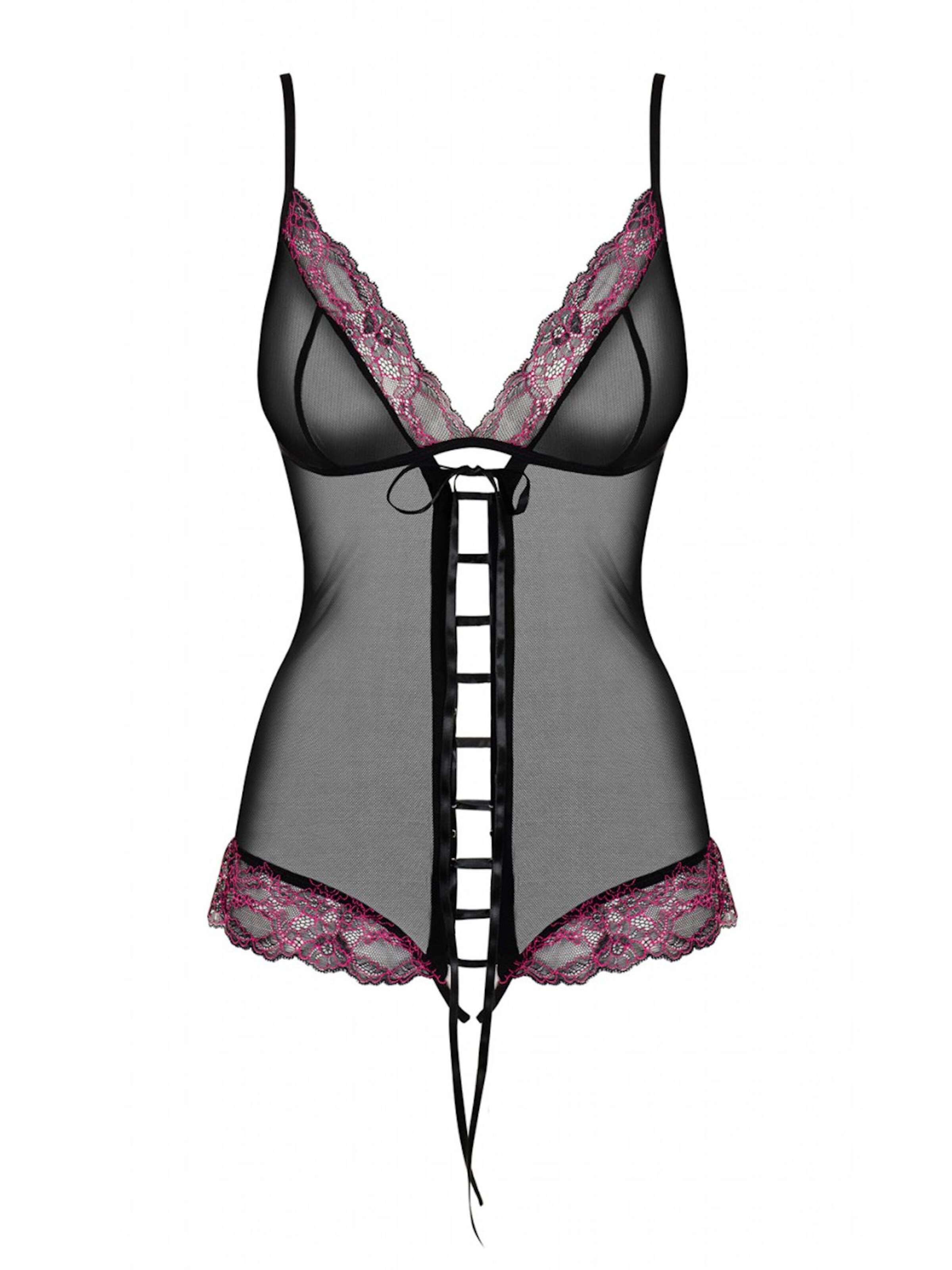 Obsessive Lingerie Bodysuit 'Body Sedusia' in Black: front