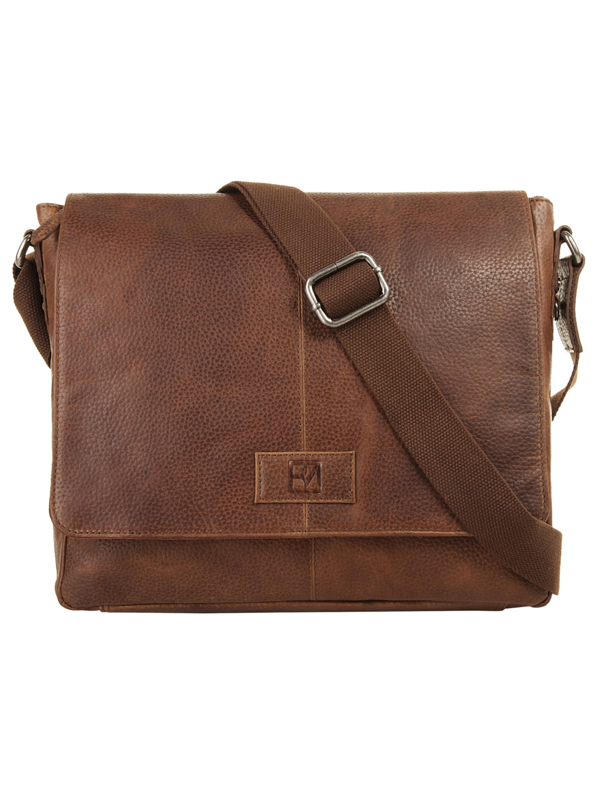 BODENSCHATZ Messenger 'Bodenschatz Umhängetasche' in Brown: front