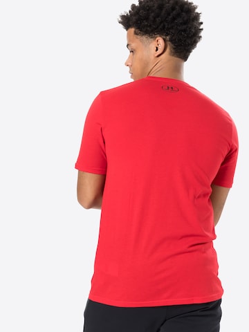UNDER ARMOUR Функционална тениска 'Sportstyle' в червено