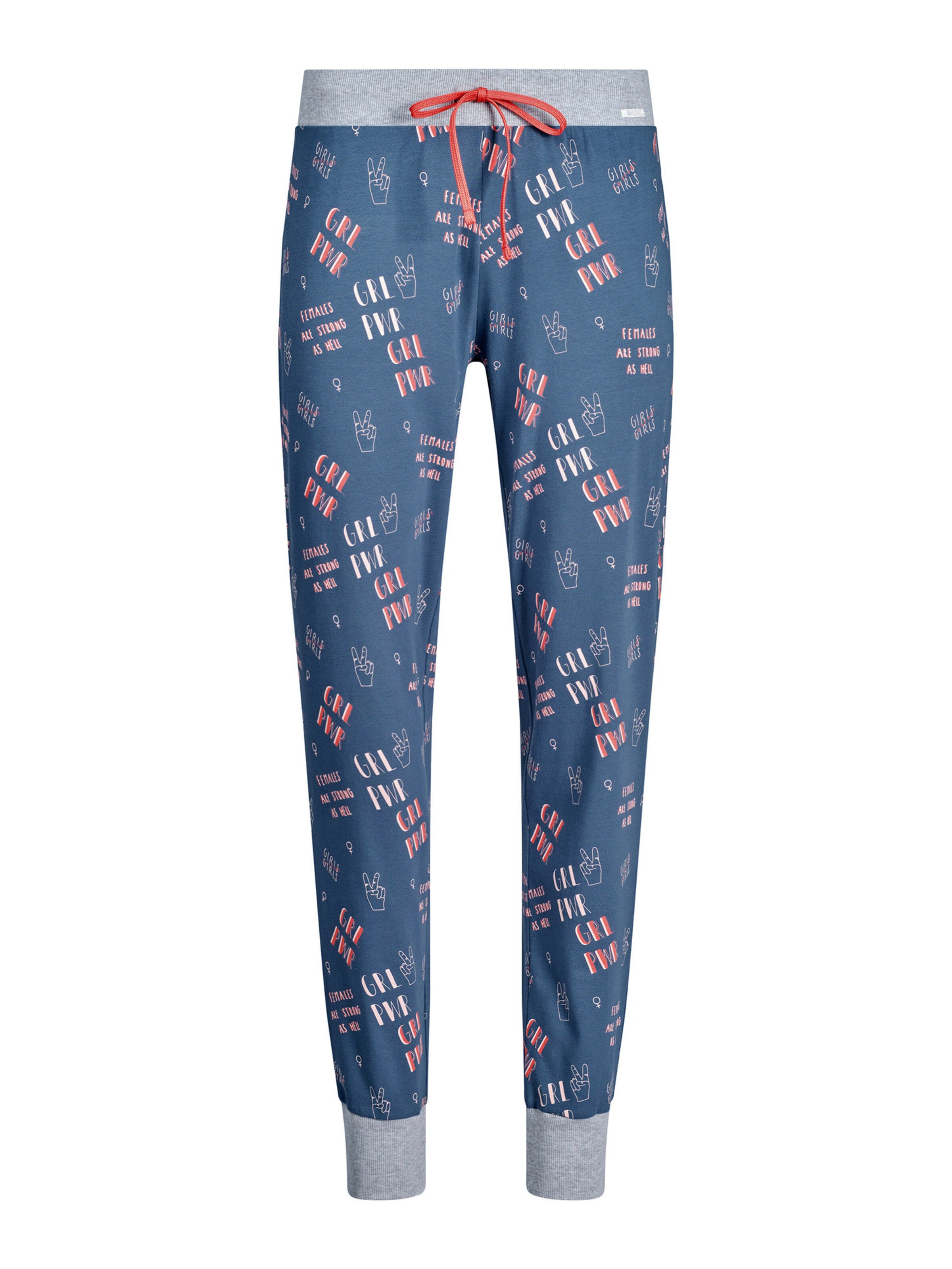 hgCRH Donna Skiny Pantaloncini da pigiama in Blu 