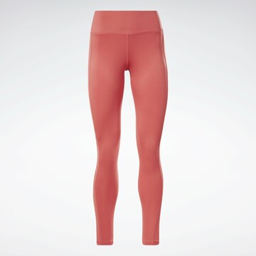 Skinny Pantaloni sportivi di Reebok in rosa