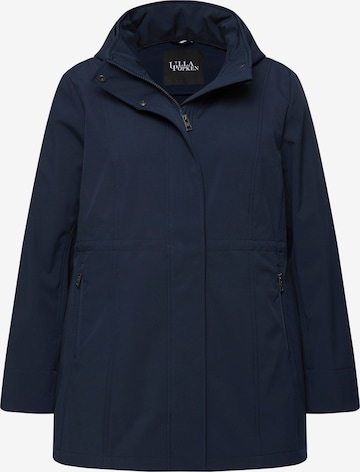 Veste fonctionnelle Ulla Popken en bleu : devant