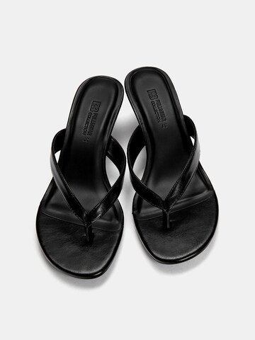 Pull&Bear T-Bar Sandals in Black