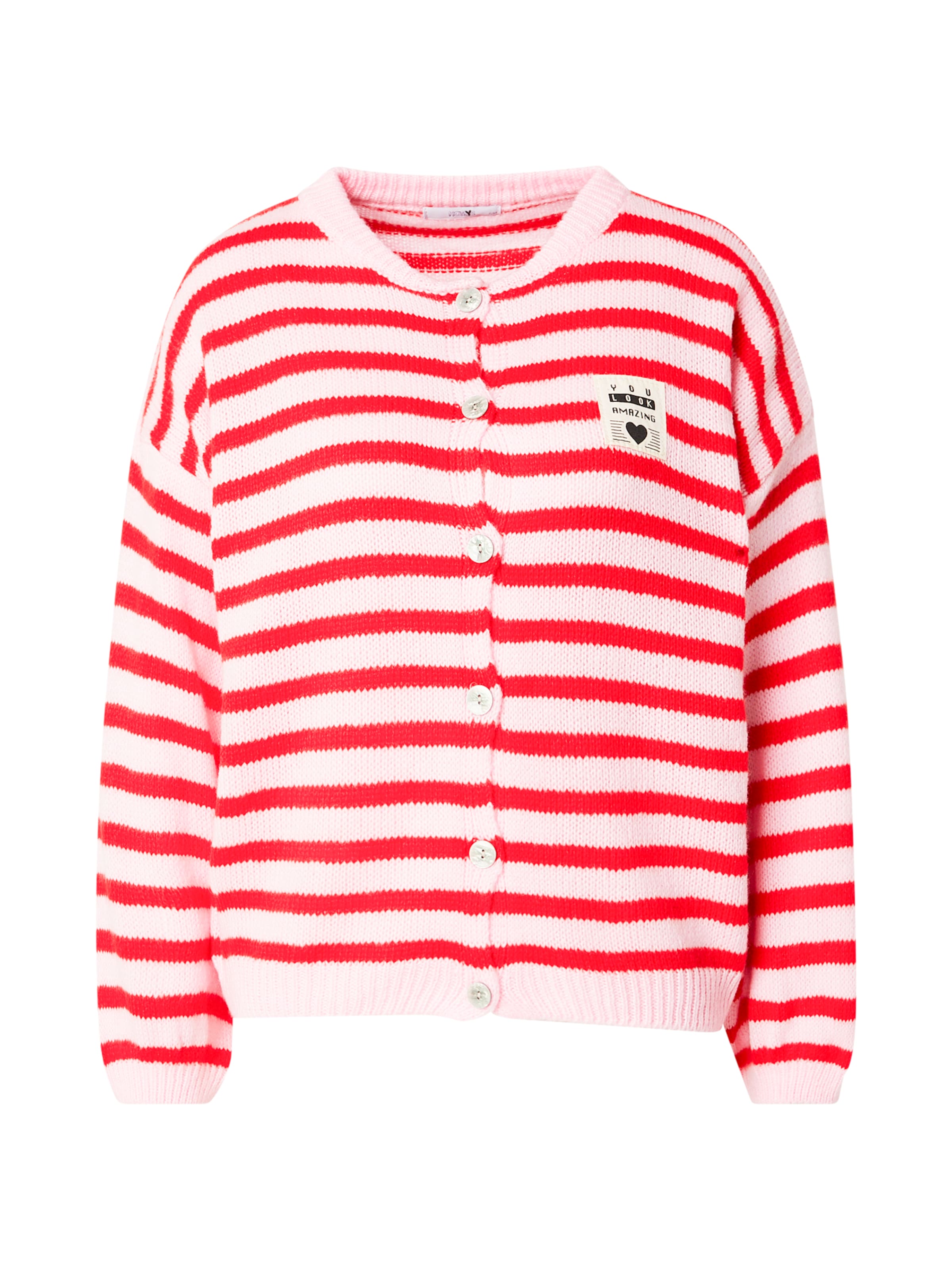 Hailys Плетена жилетка 'Av44a' в розово: отпред