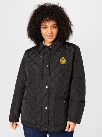 Veste mi-saison Lauren Ralph Lauren Plus en noir : devant