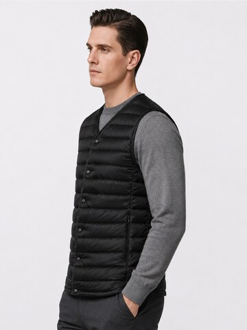 ALLTHEMEN Vest 'Stichlinie' in Black