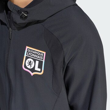Veste de sport 'Olympique Lyon' ADIDAS PERFORMANCE en noir