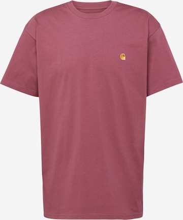 Carhartt WIP - Camisa 'Chase' em roxo: frente