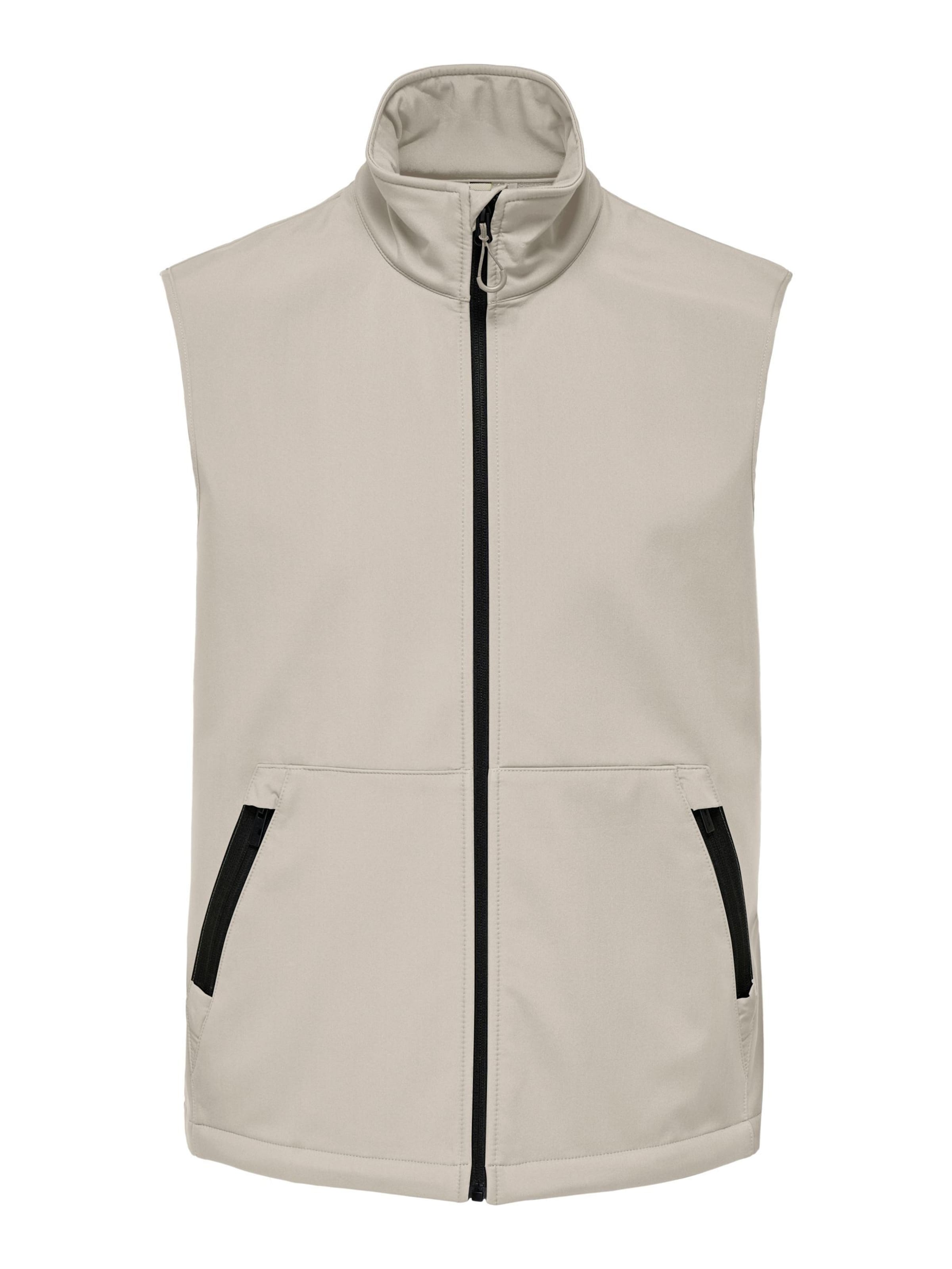 Only & Sons Bodywarmer 'ONSBowie' in Beige: voorkant