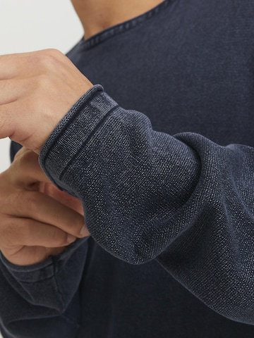 JACK & JONES Regular fit Пуловер 'JJLeo' в синьо