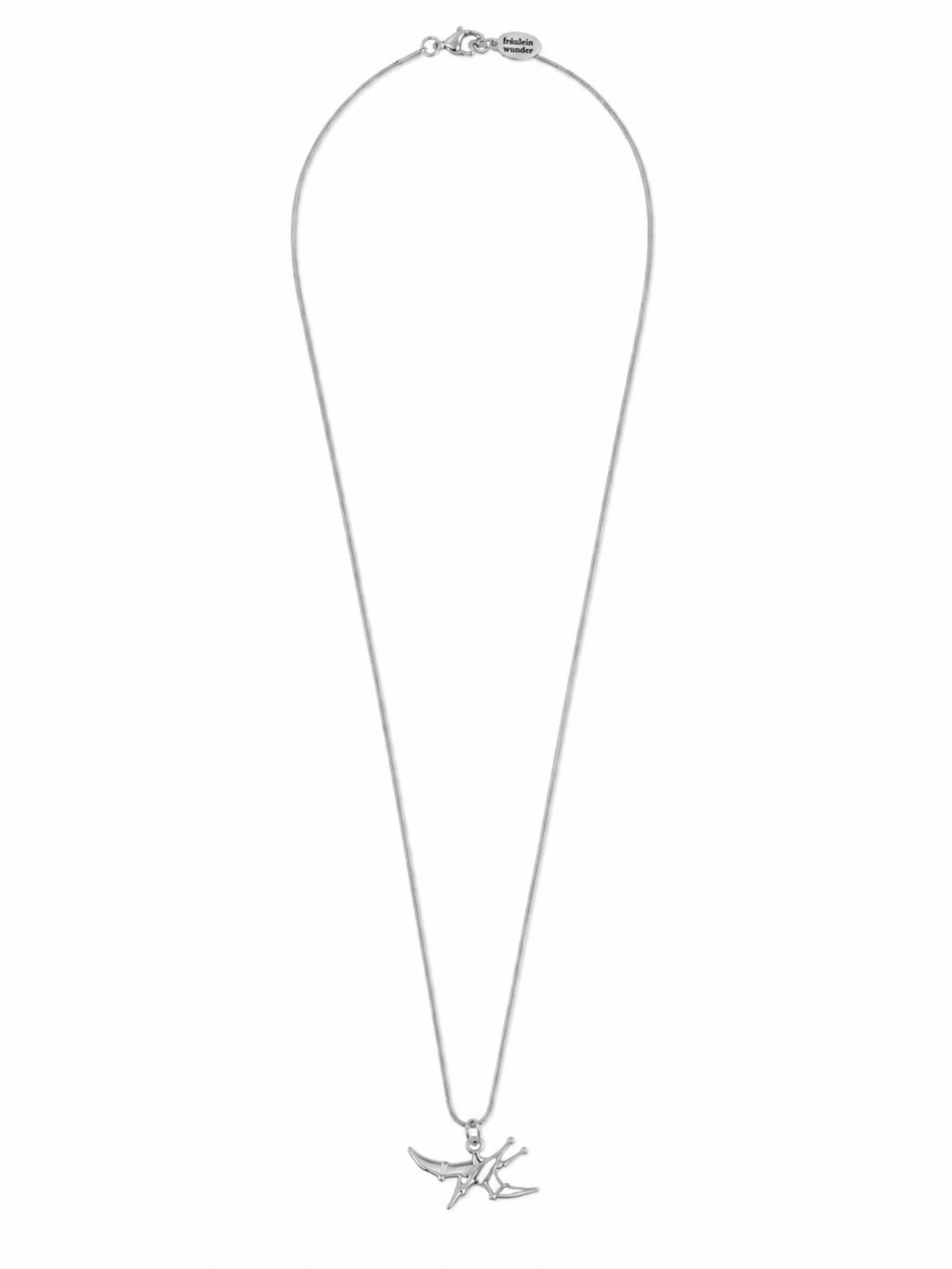 Fräulein Wunder Kette 'Dino Pteranodon'‌‌ in Silber: Vorderseite