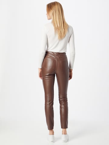 Guido Maria Kretschmer Women Slim fit Pants 'Stella' in Brown