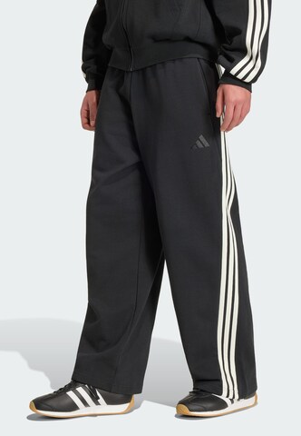 ADIDAS SPORTSWEAR Lużny krój Spodnie sportowe w kolorze czarny: przód