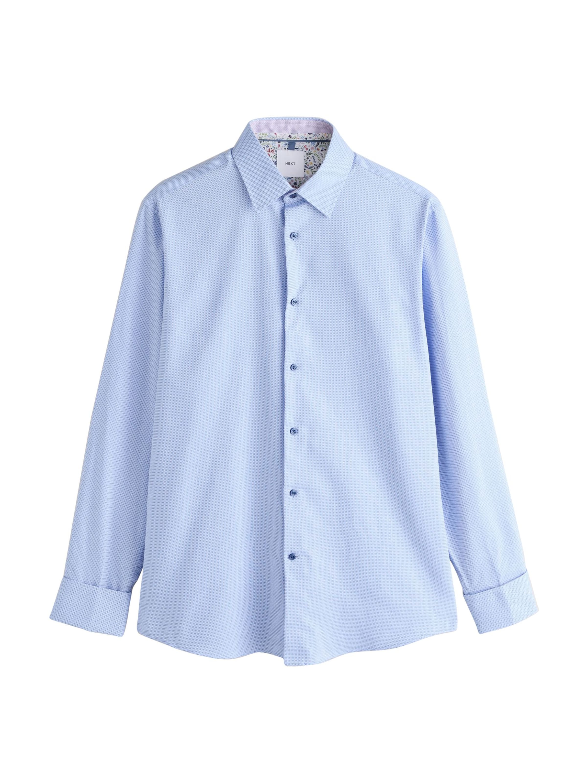 Coupe regular Chemise Next en bleu : devant